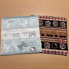 PINK HOUSE × Hello Kitty タオルハンカチ 2枚セット