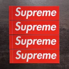 シュプリーム　ボックスロゴ　ステッカー　4枚セット