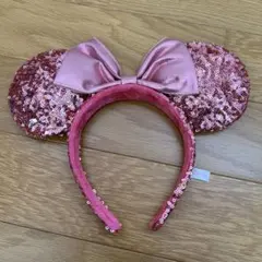 ミニーマウス　ピンクカチューシャ