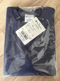 Champion チャンピオン キッズ ベーシッククルーネックスウェットシャツ青
