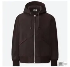 ユニクロ　411345　フード　MA-1　ミリタリーフーデッドブルゾン　M