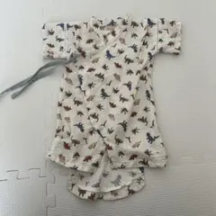petit main 恐竜柄 ベビー甚平 ロンパース 80