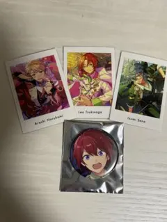 あんスタ　月永レオ　瀬名泉　鳴上嵐　朱桜司　ぱしゃっつ　缶バッジ