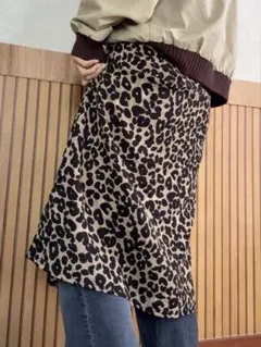 レオパード ロングワンピース