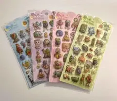 イタリアンブレインロット　ボンボンドロップシール　ぷくぷくシール　4枚セット