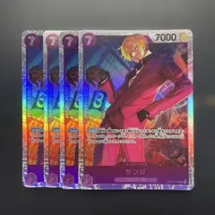 ワンピース カードゲーム サンジ SR 4枚セット