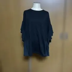 最終価格♡ショコラフィネローブ 変形フリルカットソー