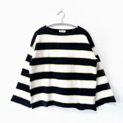LEPSIM レプシィム【F】長袖トップス 秋冬 ストライプ ネイビー ホワイト