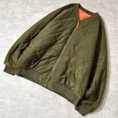 90s FIELD&STREAM リバーシブル MA-1 キルティング×ナイロン