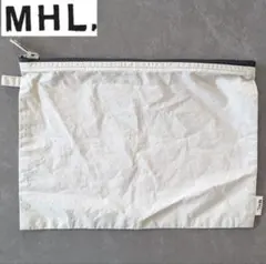 MHL. エムエイチエル フラットポーチ　ベージュ　生成りのサムネイル