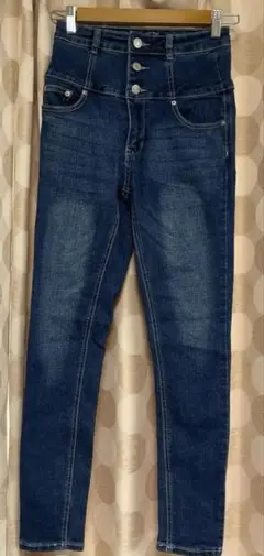 one way ハイウエストスキニーデニム ダークブルー 美品