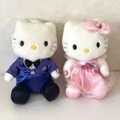 サンリオ ハローキティ ダニエル ウェディング ぬいぐるみセット 平成 レトロ サンリオ ハローキティ ダニエル ウェディング ぬいぐるみセット 平成