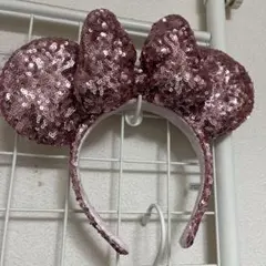 ミニーマウス風スパンコールカチューシャ