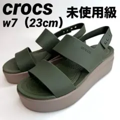 未使用級 Crocus クロックス 厚底 LiteRide サンダル23cmのサムネイル