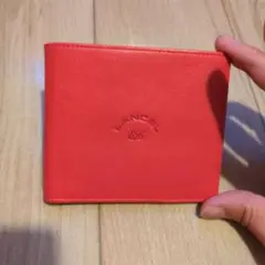 LANCEL 二つ折り財布 レッド レザー美品のサムネイル