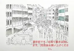 momorin様専用コペンハーゲン　雨のショッピングストリート(完成は年始予定)