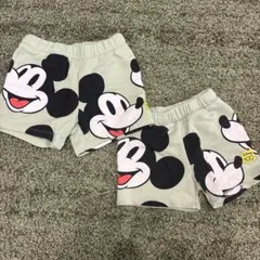 ZARAミッキーマウス 半ズボン お揃い 2枚セット 100cm