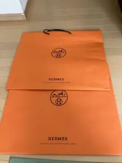 HERMES ショップ袋 ショッパー 特大 2枚セット