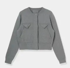 Compact Knit Cashmere Blouson