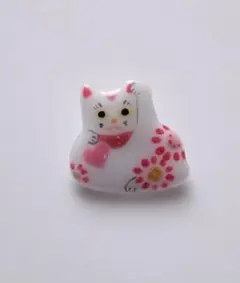 招き猫のブローチ(love)