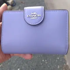COACH ラベンダー 二つ折り財布
