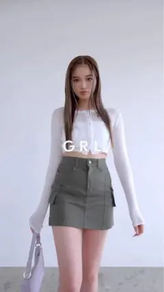 GRL ミニスカート 미사용 に近い