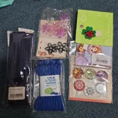 手芸素材セット ワッペンとボタン