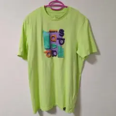adidas 蛍光グリーン Tシャツ S