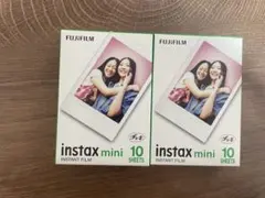 FUJIFILM instax mini インスタントフィルム 10枚入りx2