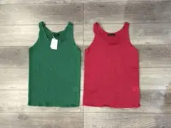 ぽ*ん様 新品　PAGEBOY タンクトップ 2枚セット グリーン ピンク　インのサムネイル