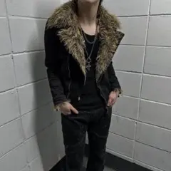 00s TORNADO MART fur riders jacket お兄系