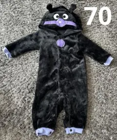 バイキンマン　フード付き　着ぐるみ　サイズ 70 カバーオール コスプレ