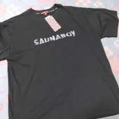 SAUNABOY Tシャツ カットソー　メンズ　半袖　サウナボーイ　ブラック