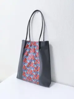 スリムトートバッグ＊リバティラミネート＊クレメンティナ＊BE