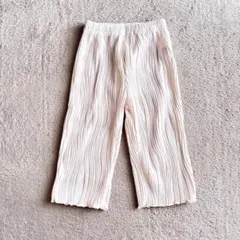 【新品未使用】プリーツパンツ ワイドパンツ アイボリー タグ付き