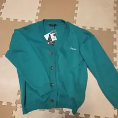 新品タグ付き　CHIP CLIP ターコイズ カーディガン M