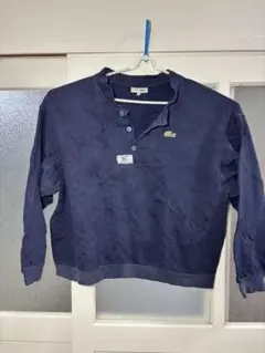 CHEMISE LACOSTE ヘンリーネック スウェット ネイビー