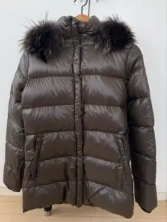 【美品／SALE】DUVETICA ブラウン ダウンジャケット 38 ファー付き