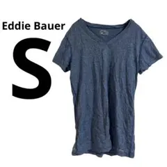 ✨一点もの✨Eddie Bauer 【S】ネイビー Vネック 半袖Tシャツ