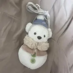 ダッフィーショルダーバッグ 雪だるま2025 ディズニークリスマス