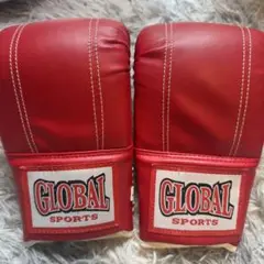 GLOBAL SPORTS ボクシンググローブ レッド