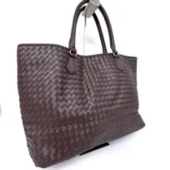 ✨ユニオンステーション トートバッグ 編み込み ダークブラウン A4可 大容量