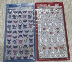 スティッチ ベイマックス ボンボンドロップシールミニ　 2枚セット