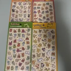 【韓国限定】ポケモン ドロップシール 4種セット　韓国公式