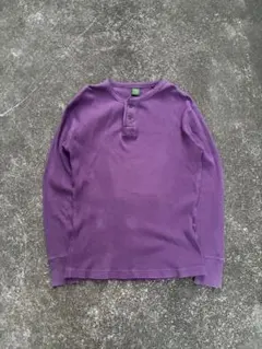 【激レア】90s 00s old uniqlo サーマル　ヘンリーネック