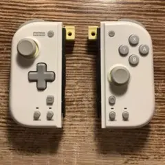 【中古品】ホリ グリップコントローラーFit LIGHT GRAY×YELLOW