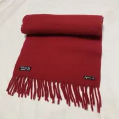 美品　agnes b. ロゴ大判マフラー 送料無料】【ラッピング無料】アニエスベー agnes b マフラー