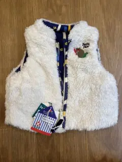 新品未使用 petit jam ベビー もこもこ リバーシブル　ベスト