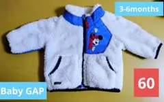 Disney baby ミッキーマウス フリースジャケット3-6ヶ月ベビーGAP