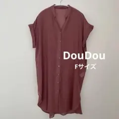 DouDou 半袖シアーシャツ　長めのサムネイル